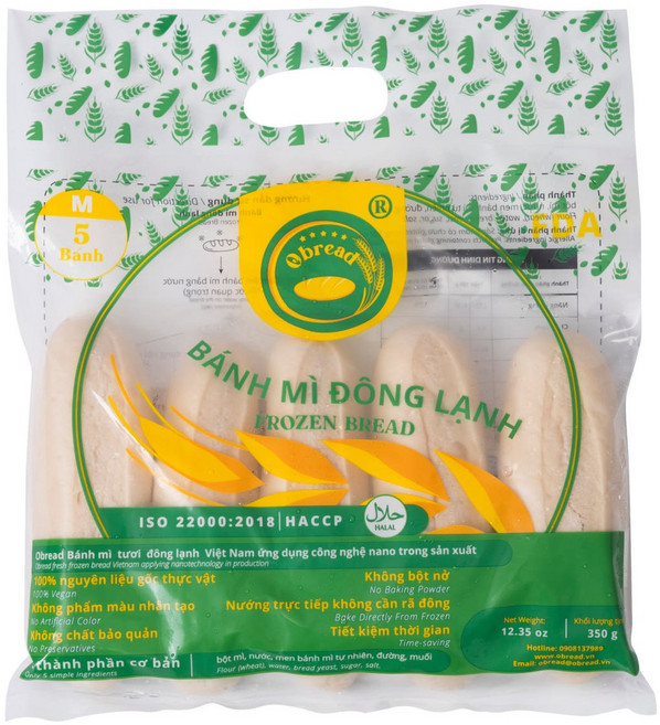 오브레드 베트남 저염 냉동 반미 바게트 생지, 1개, 400g