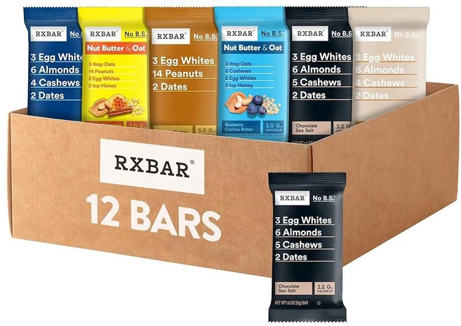 RXBAR 단백질 바 단백질 스낵 스낵 바 버라이어티 팩 (바 12개) - 쿠팡
