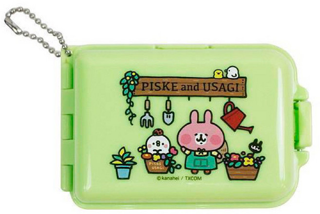 卡娜赫拉的小動物 P助 兔兔 七格盒 可掛式小物收納盒, 1個, 小農