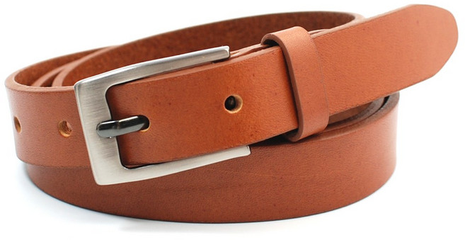 카시니 여성 벨트 이탈리아 통가죽 허리띠 실버 워싱 베이직 (NO WC018)