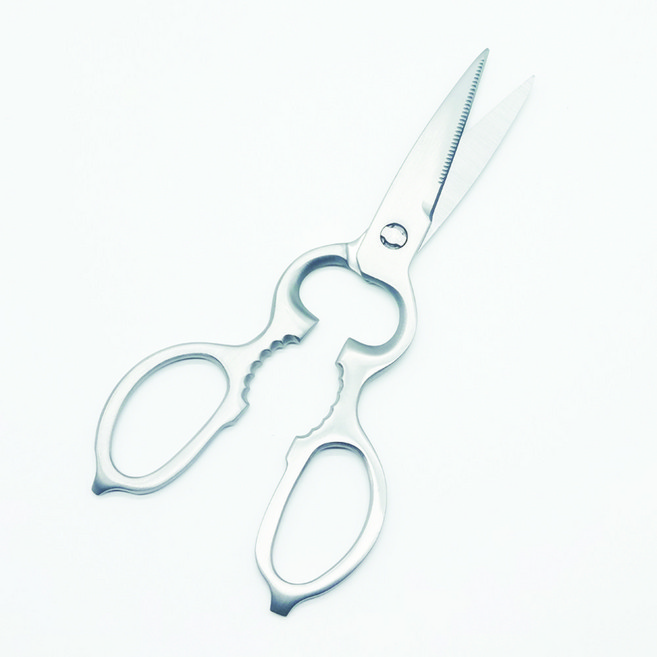 일본 시모무라 올스텐 분리형 주방가위 다용도 무광 스텐레스 캠핑 주방 고기 가위, 1개