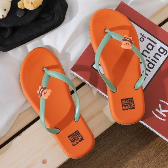 킹피쉬 여성 곰돌이 쪼리 샌들 슬리퍼