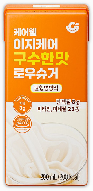 케어웰 이지케어 구수한맛 로우슈거 저당 균형영양식, 60개, 200ml