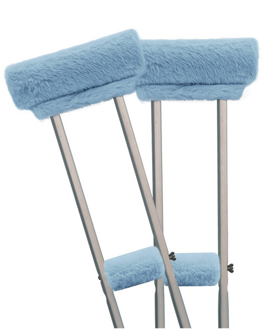 YAMANMAN 목발용 손잡이 커버 지팡이 패드 겨드랑이 목발패드 세트 롱 솜털 스폰지 쿠션패드, 1세트