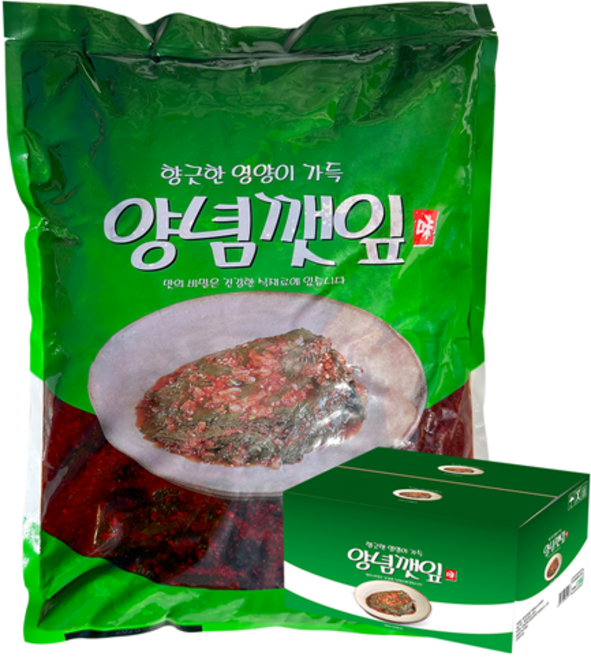 해성 깻잎 무침 4kg 양념 깻잎, 1개