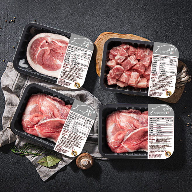 [생생포크] 명품 한돈 앞다리살 세트 2호불고기500gx2팩 수육500g 찌개용500g, 단품