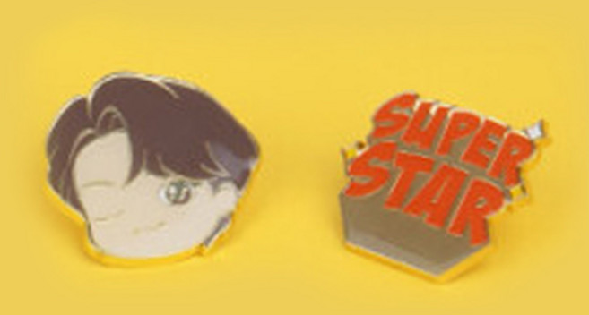 BTS 타이니탄 TINYTAN 버터 메탈 핀 뱃지