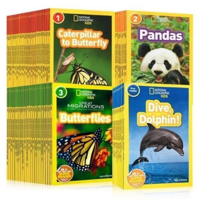 내셔널지오그래픽 키즈 영어원서 사진책 155권 pre(30권) 1단계(46권) 2단계(41권) 3단계(38권) National Geographic kids 음원, 1개, E-155권 풀세트 - 쿠팡