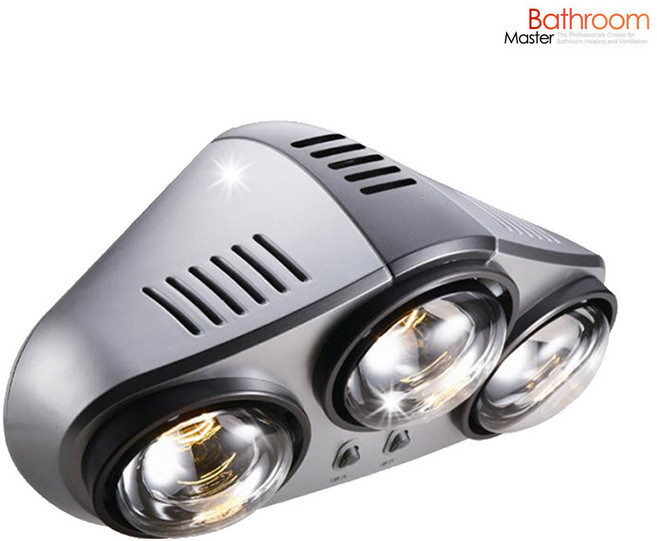 Brm 1초순간발열 적외선난방 3구 욕실히터욕실난방기 화장실히터 욕실조명 벽걸이히터, FB307D