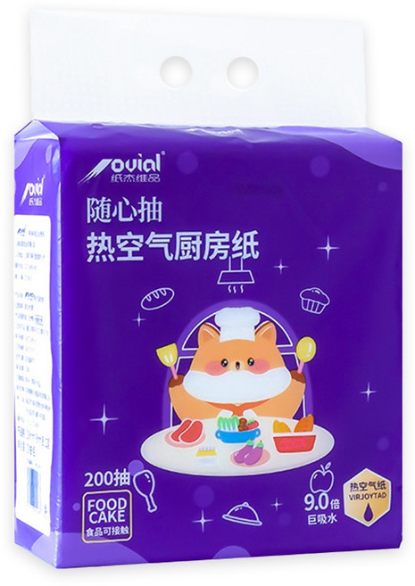 禾統 吊掛式熱空氣廚房紙巾 兩層吊掛抽取 廚紙 餐巾紙, 1個, 1包