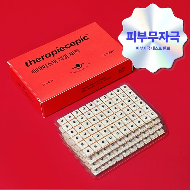 테라피스픽 귀지압패치 이혈테라피 혈자리 지압 스티커 600매, 1세트 - 쿠팡