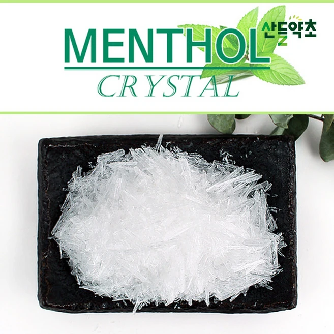 산들약초 멘톨 크리스탈 (박하뇌 분말 멘솔 파우더) 100g 1개 - 쿠팡