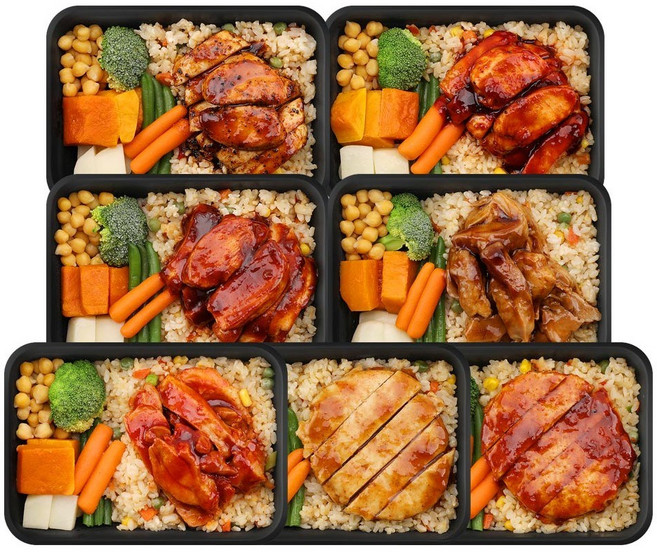 인생닭 단백질 닭가슴살 닭다리살 식단 도시락 혼합, 7개, 420g