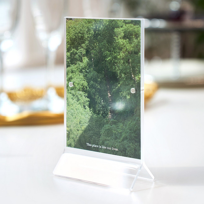 [튼튼한] 스튜디오투명 엽서 사진 액자, 투명