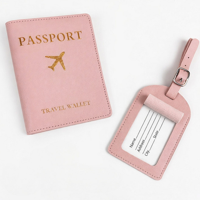 엘누아 여권 케이스+네임택+반투명 여권케이스 3종세트