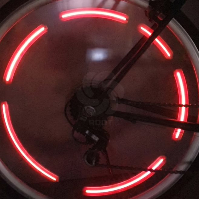 자전거 led 휠라이트 2P, 1세트, 레드 2p