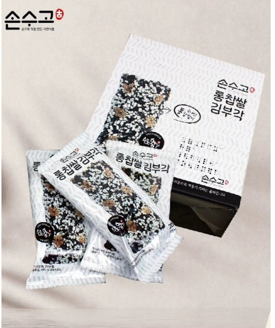 손수고 통 찹쌀 김부각 160g(2매입 8팩), 1개, 160g