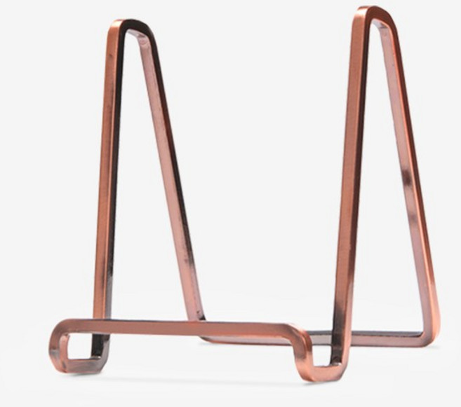 스테레오모노 와이어스탠드 빈티지 메탈 액자 LP 거치대, 브론즈, 1개