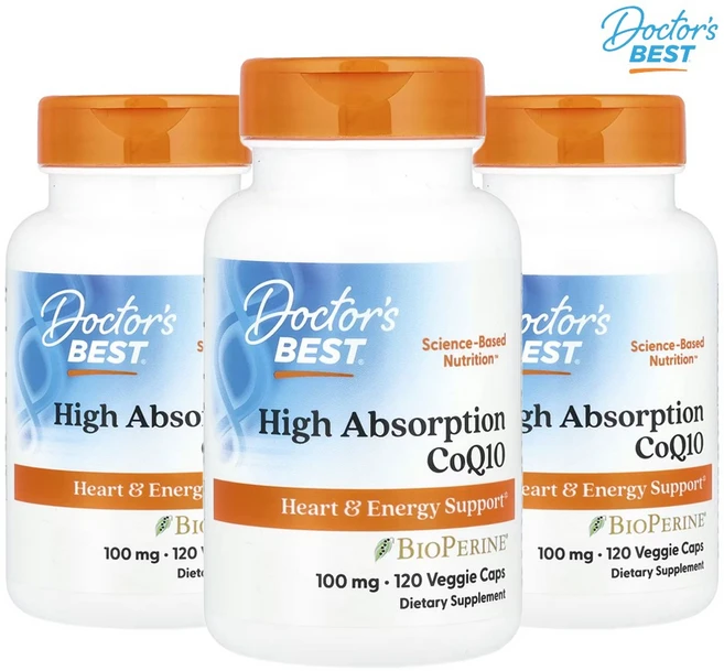 닥터스베스트 코엔자임 Q10 코큐텐 100mg 120정 3개 - 쿠팡