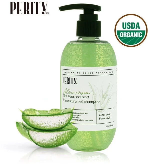 페리티 저자극 강아지 애견 샴푸 300ml 천연 식물성 알로에 성분 냄새제거 끝판왕, 1개 - 쿠팡