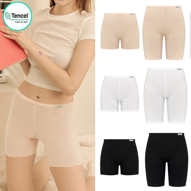 모달 와이존 속바지 속치마 3부 5부 쫄바지 교복 여성 여자 학생바지