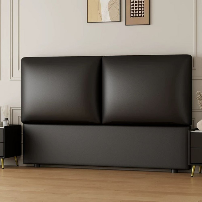 원목 침대 헤드 프레임 머리판 헤드보드 호텔식, E. B 블랙 원목 프레임