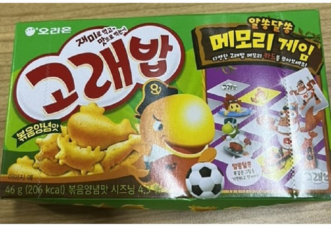 오리온 고래밥 볶음양념맛, 46g, 12개