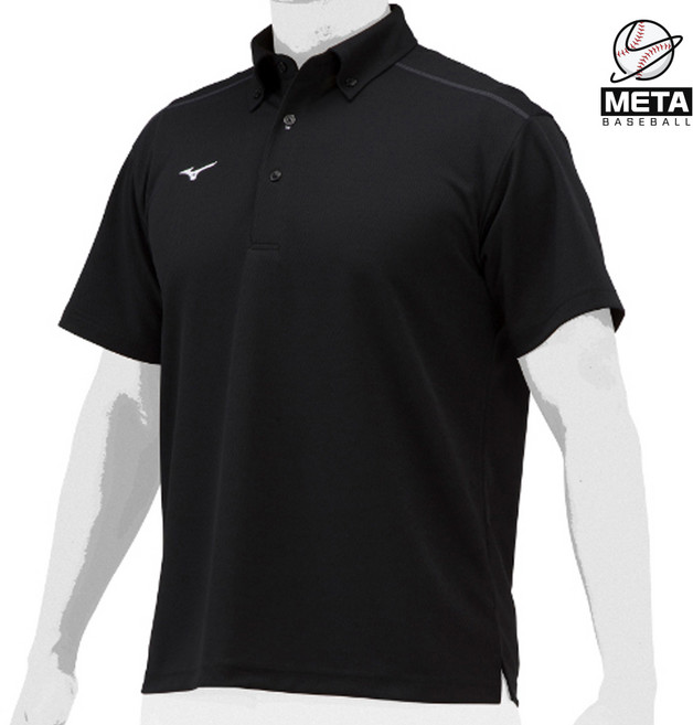 미즈노 폴로 티셔츠 반팔 하계티 블랙 1309
