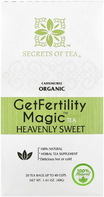 Secrets of Tea 유기농 SetFertility Magic™ 차Heavenly Sweet 카페인 무함유 티백 20개 40g(1.41oz), SecretsofTea유기농SetFertilityMag, 1개 - 쿠팡