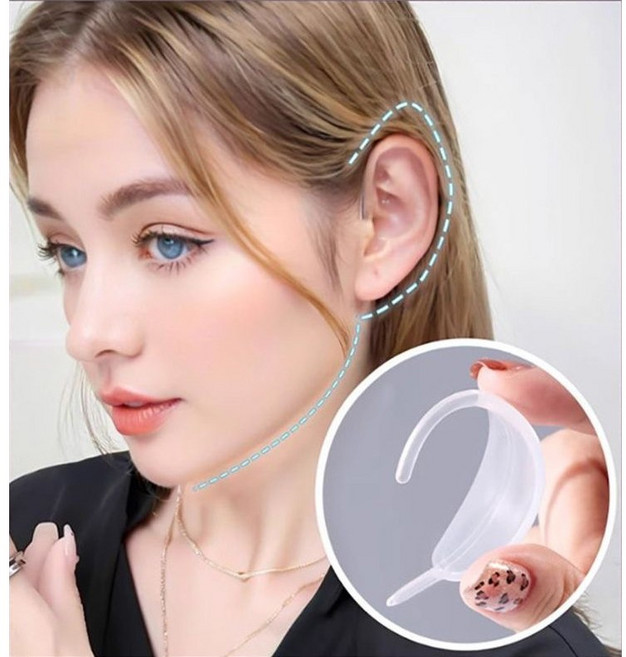 힐링마켓 통증없이 하루종일 장기사용 가능한 최신형 TPR재질 엘프귀, 1세트, 투명