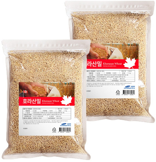 진짜 원료 캐나다산 고대곡물 호라산밀 카무트 4kg, 1개