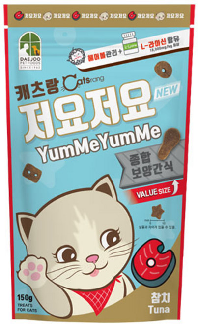 캐츠랑 고양이 저요저요 보양간식, 참치, 150g, 1개