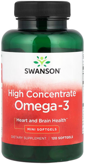 스완슨 고농축 오메가3 120캡슐 Swanson, 60회분, 2개