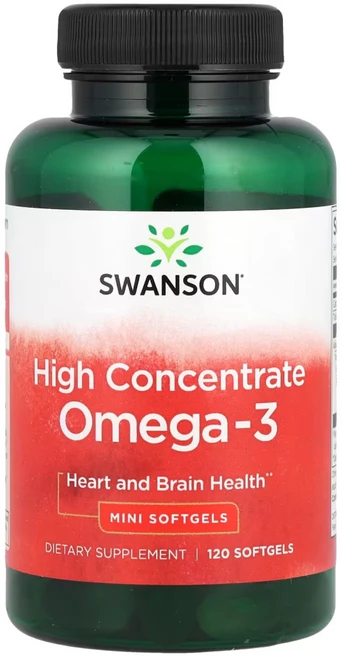 스완슨 고농축 오메가3 120캡슐 Swanson, 60회분, 2개 - 쿠팡