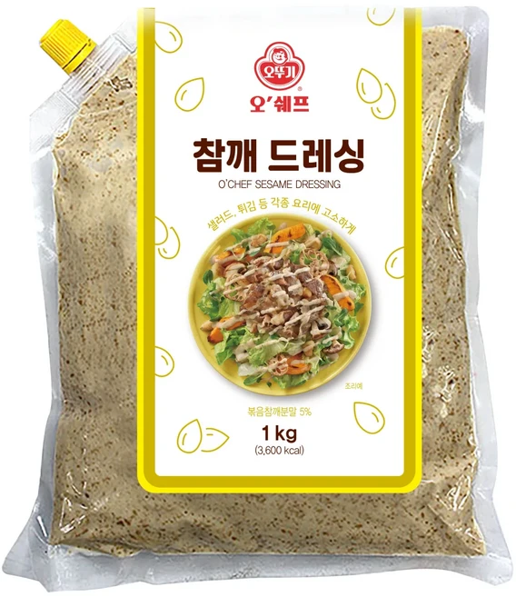 오뚜기 오쉐프 참깨드레싱, 1세트, 1kg