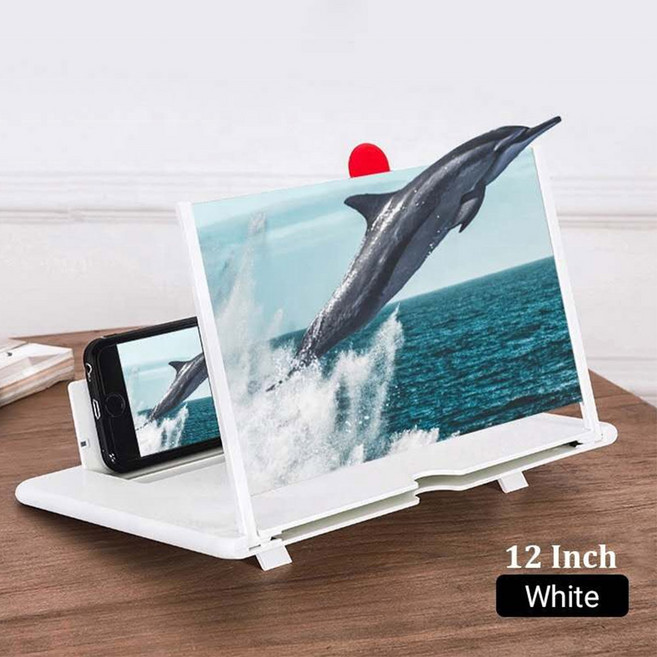 1등 스마트폰확대스크린 고화질 블루라이트차단 돋보기 확대경 12인치 14인치, 12인치화이트, 1개