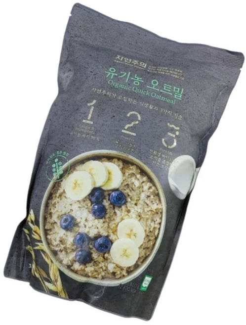 자연주의 유기농 오트밀, 1개, 800g - 쿠팡