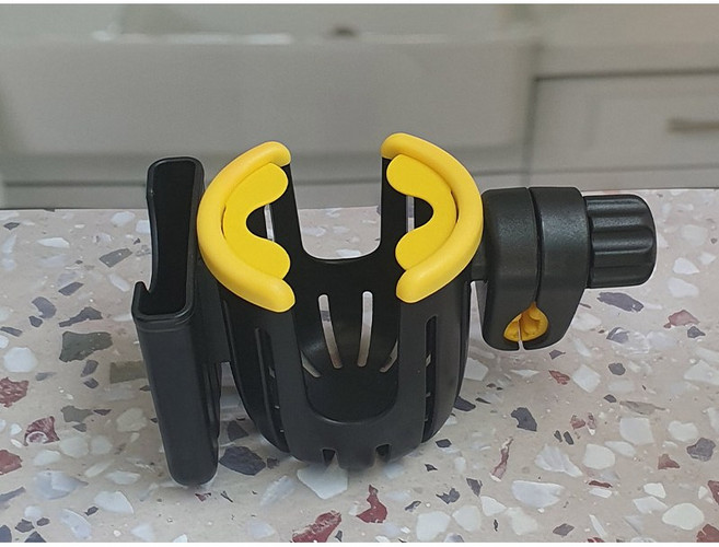 SARA 9 유모차 컵홀더 2 in 1, 1개, 옐로우