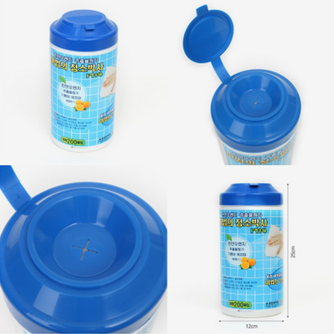 물티슈 저자극 유해물질무첨가 기름때 찌든때 키보드 주방 자동차내부 살균 세척 만능크리너, 1개