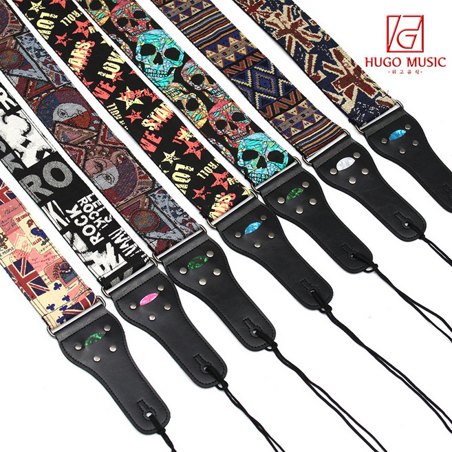 위고뮤직 RC-35 기타스트랩 통기타 일렉 베이스 기타 스트랩 멜빵, G, 1개