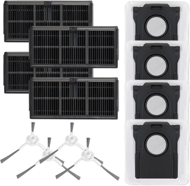 비브랜드 드리미 L10S Ultra 울트라 gen2 로봇청소기 필터 먼지봉투 호환 사이드브러쉬, 1세트, 소모품