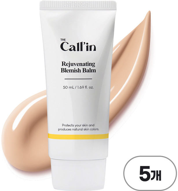 더콜린 오리지널 재생 비비크림 여드름 커버 리쥬비네이팅 블레미쉬 밤 밀착 남여공용 진정, 50ml, 5개