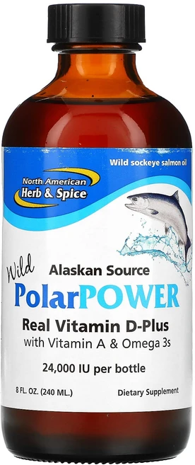 North American Herb & Spice 알래스카산 와일드 폴라파워 야생 홍연어 오일 240ml, 236.588ml - 쿠팡