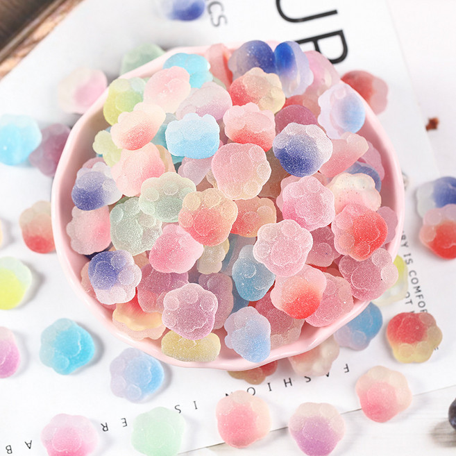 [리리아트] 설탕 젤리 고양이 냥발 파츠 50개, 1개, 혼합