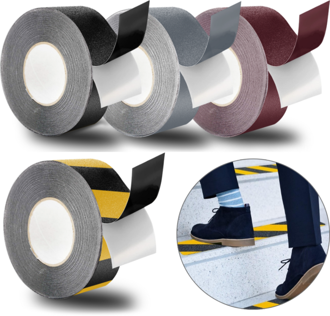 미끄럼방지 테이프 바닥 계단 욕실 안전, 4개