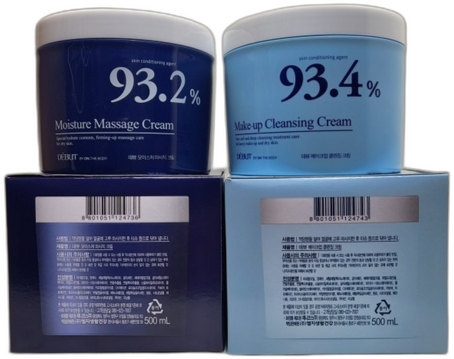 데뷰 마사지 크림 (), 18개, 500ml