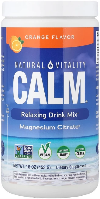Natural Vitality 내츄럴 바이탈리티 캄 오렌지 453g 파우더 휴식영양제 건강관리, Natural Vitality 내츄럴 바이탈리티 캄 오, 1개 - 쿠팡
