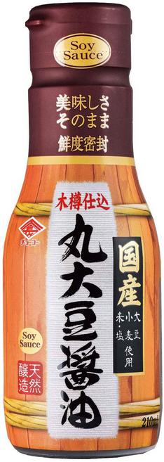 일본 직수입 나가초코 마루다이즈 나무통 숙성 간장 210ml 계란밥 회 소스, 1개