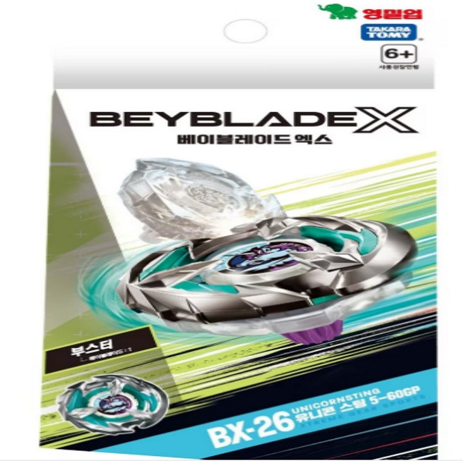 베이블레이드X 부스터 유니콘스팅 배틀팽이 (BX-26), 단품, 1개