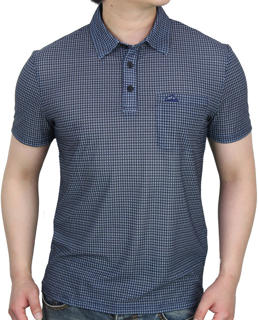 마운티스트 남성용 메쉬 홀 카라 반팔 집업 티셔츠